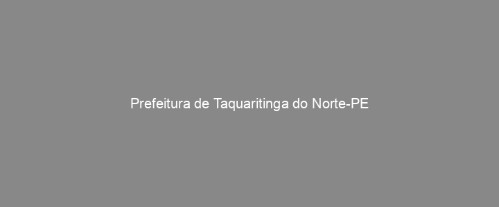Provas Anteriores Prefeitura de Taquaritinga do Norte-PE