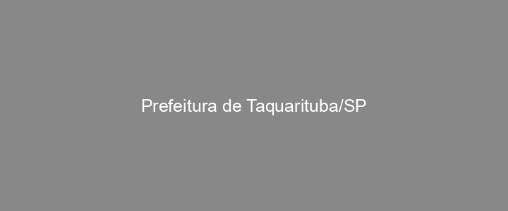 Provas Anteriores Prefeitura de Taquarituba/SP