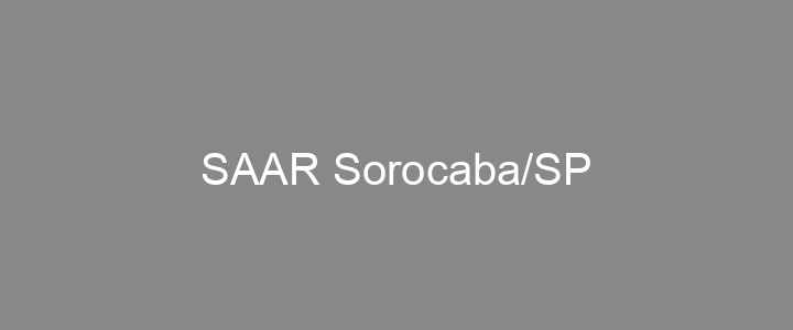 Provas Anteriores SAAR Sorocaba/SP