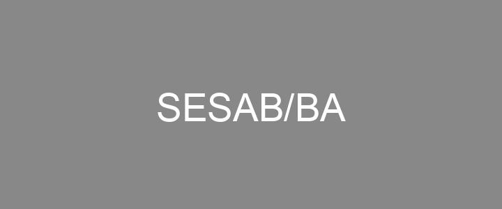 Provas Anteriores SESAB/BA