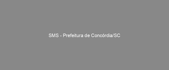 Provas Anteriores SMS - Prefeitura de Concórdia/SC