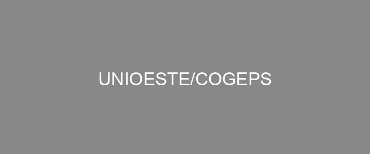 Provas Anteriores UNIOESTE/COGEPS