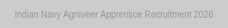 Indian Navy Agniveer Apprentice Feature Image