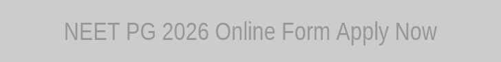 NEET PG 2026 Online Form Feature Image