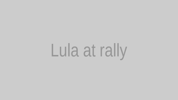 Luiz Inácio Lula Da Silva waves a Brazil flag