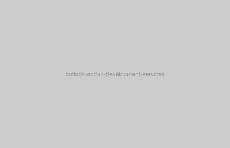Outlook Add-in development services