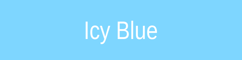 Example of Icy Blue & Fire Red Design