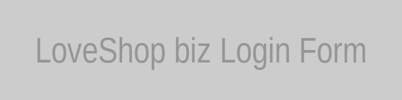 Форма авторизации LoveShop biz для входа в личный кабинет