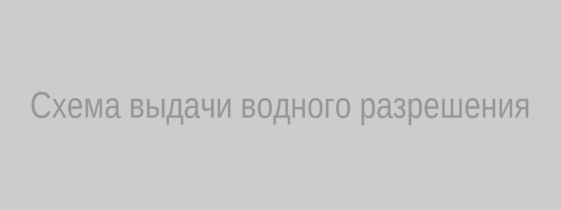 Схема выдачи водного разрешения