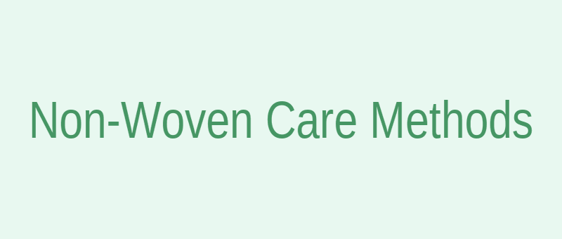 Non-woven fabric product care methods