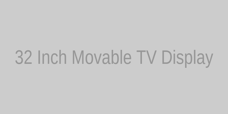 32 inch movable TV in a modern living space