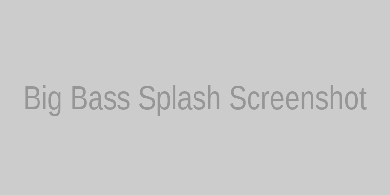 Exemple de l'écran de jeu de Big Bass Splash