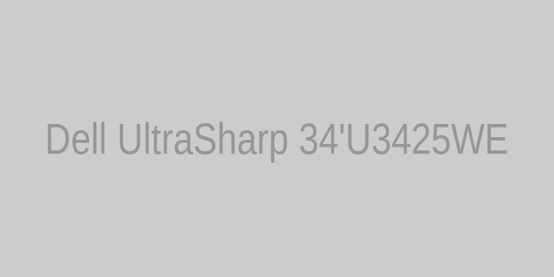 Dell UltraSharp 34'U3425WE