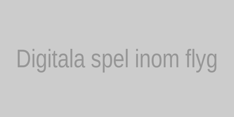 Digitala spel i flygplansmiljö