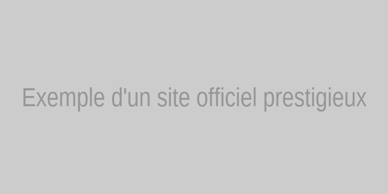 Exemple d'un site officiel sécurisé