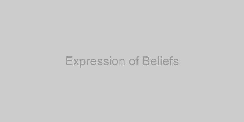 Expression of Beliefs