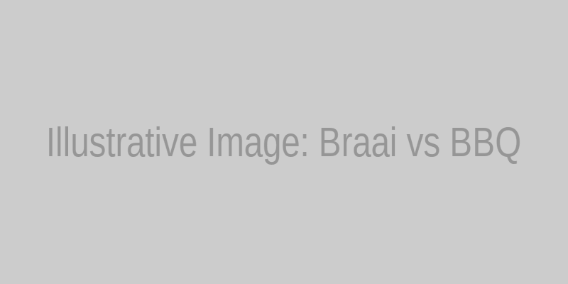 Placeholder image illustrating a comparison between South African braai and American barbecue