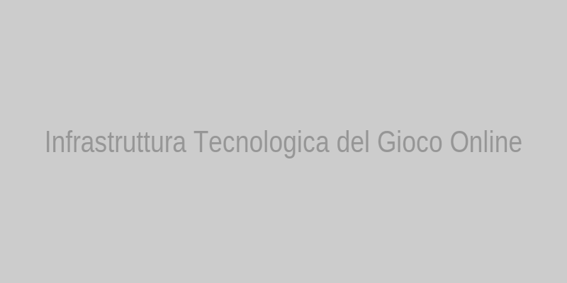 Infrastruttura Tecnologica del Gioco Online