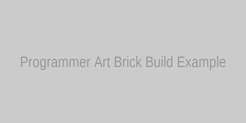 Large Minecraft brick castle wall built with Vader's CTM Programmer Art pack showing seamless connected brick textures