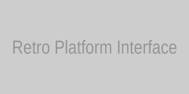 Retro Gaming Platform Interface