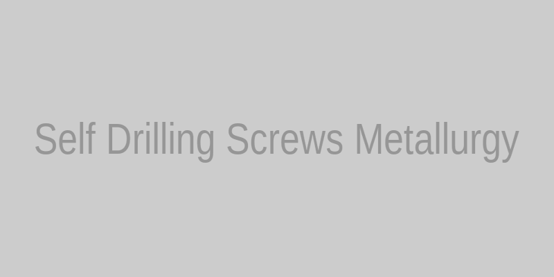 Self drilling screws material composition