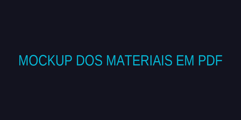 Materiais em PDF
