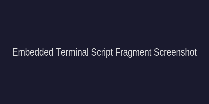Embedded Terminal