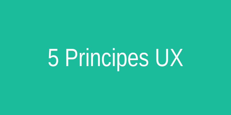 Infographie : 5 principes UX pour les applications métier
