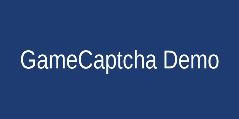 GameCaptcha Demo