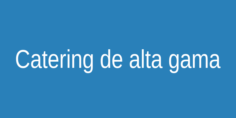 Servicio gastronómico en evento exclusivo