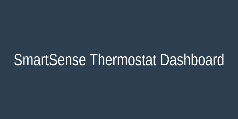 داشبورد هوشمند ترموستات SmartSense