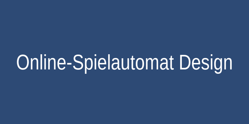 Modernes Design von Online-Slots