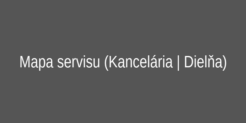 Mapa areálu autoservisu