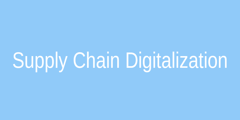 Digitalizzazione della supply chain