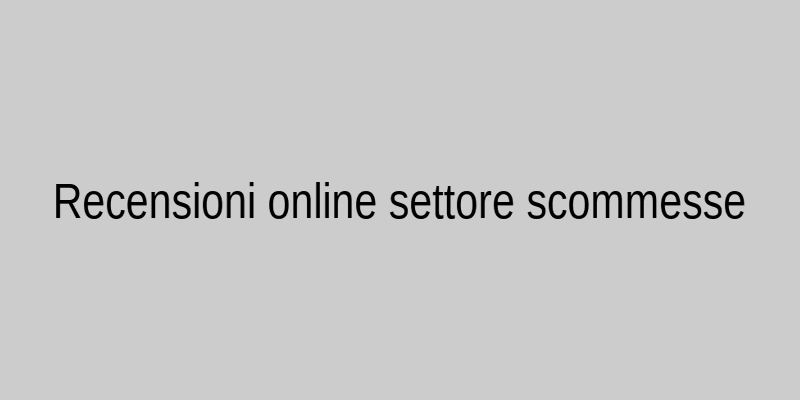 Esempio di recensioni online