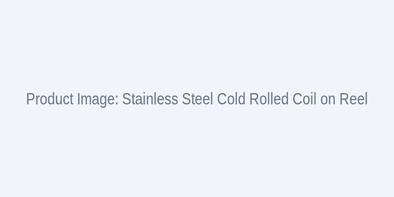 Stainless steel cold rolled coil on industrial reel