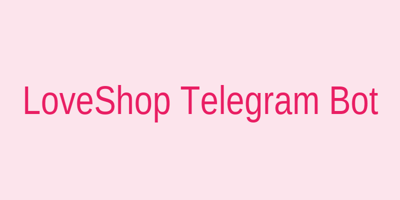 Интерфейс главного меню Love Shop Telegram бота на смартфоне