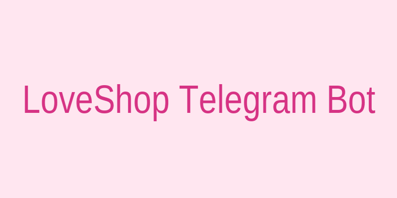 Интерфейс бота LoveShop в Telegram на смартфоне