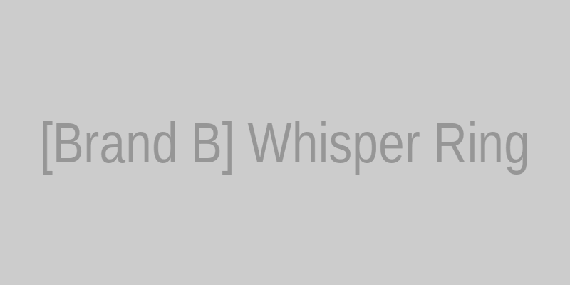 [Brand B] 'Whisper' Remote Control Ring with its remote control.