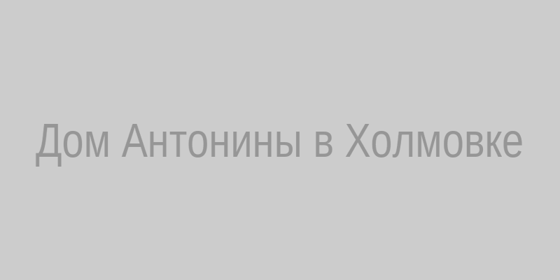 Дом Антонины в Холмовке