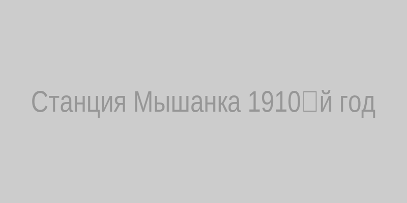 Станция Мышанка в начале XX века