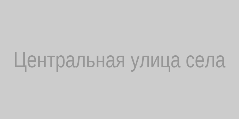 Центральная улица села