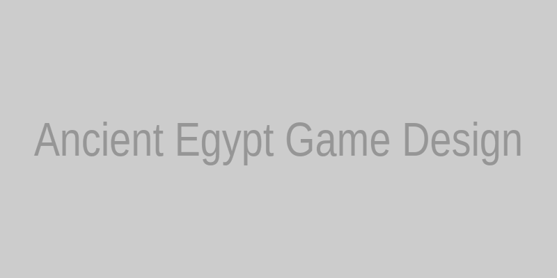 Ancient Egypt themed game design
