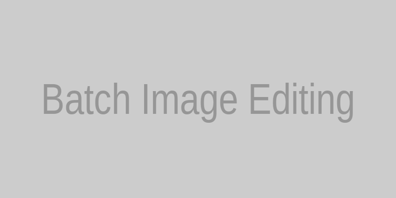 Batch edit images