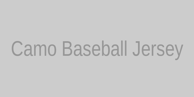 Camo Girls Baseball Jersey