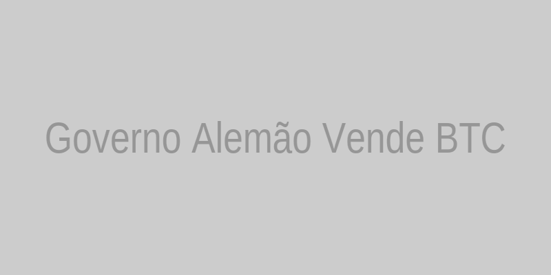 Venda de Bitcoin pelo governo alemão
