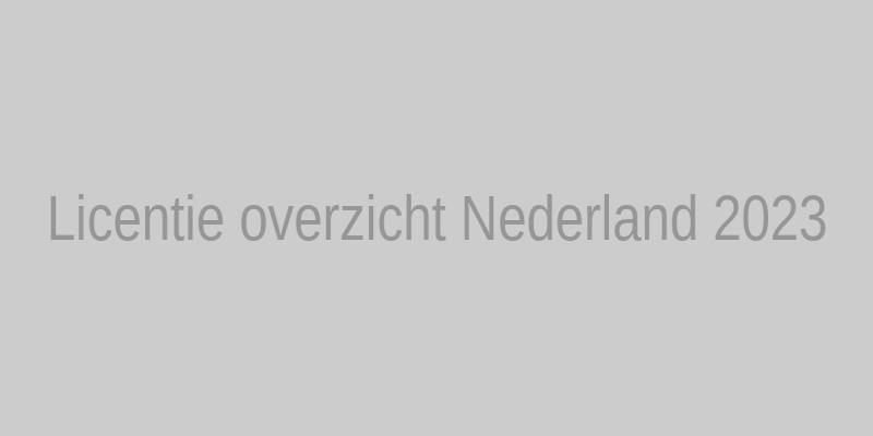 Grafiek van licentieovereenkomsten in Nederland 2023