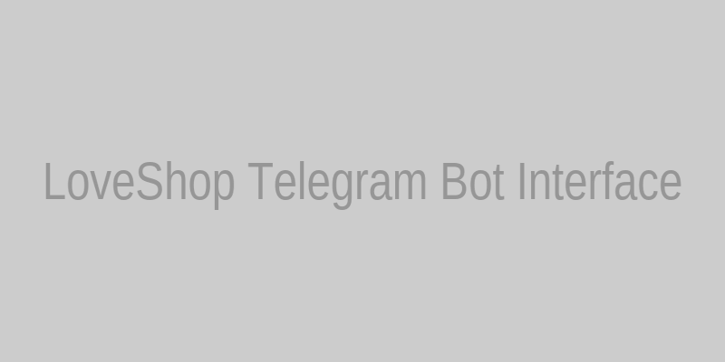 Интерфейс телеграм бота LoveShop с каталогом товаров