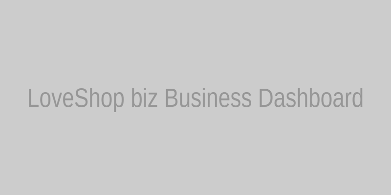 Интерфейс личного кабинета LoveShop biz с панелью управления