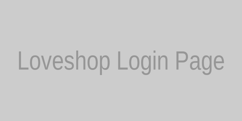 Loveshop вход в личный кабинет — страница авторизации